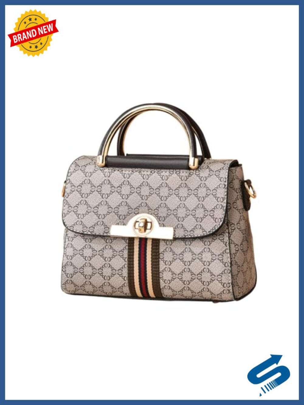 PU Leather Satchel Handbag Women's Top-Handle Shoulder Crossbody Bag
